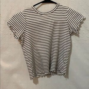 Girls striped  crop top